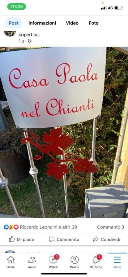 Casa Paola Nel Chianti Panzió Castelnuovo Berardenga Kültér fotó